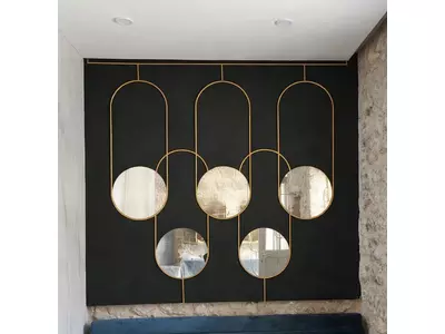 Custom decorative steel wall installation